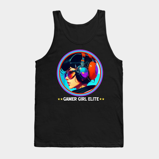 Gamer Girl Elite Tank Top by QuirkyPrintShop